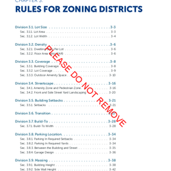 Discussion Draft Chapter 3: Rules for Zoning Districts thumbnail icon